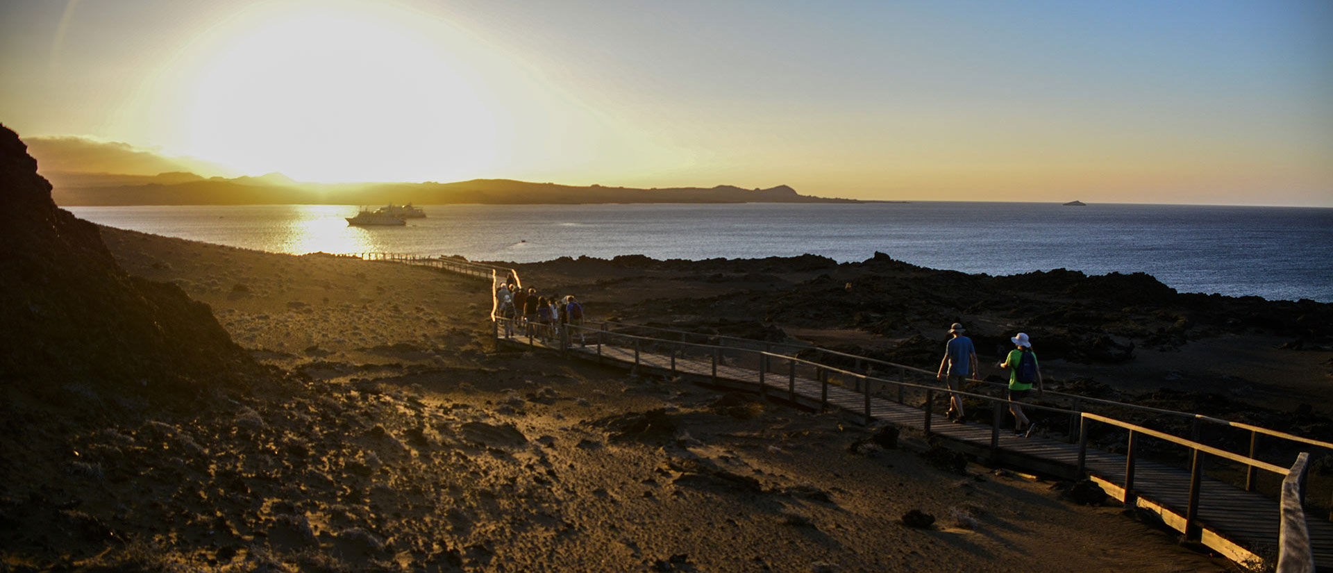 Sunset in Bartolome Island at the Galapagos Islands